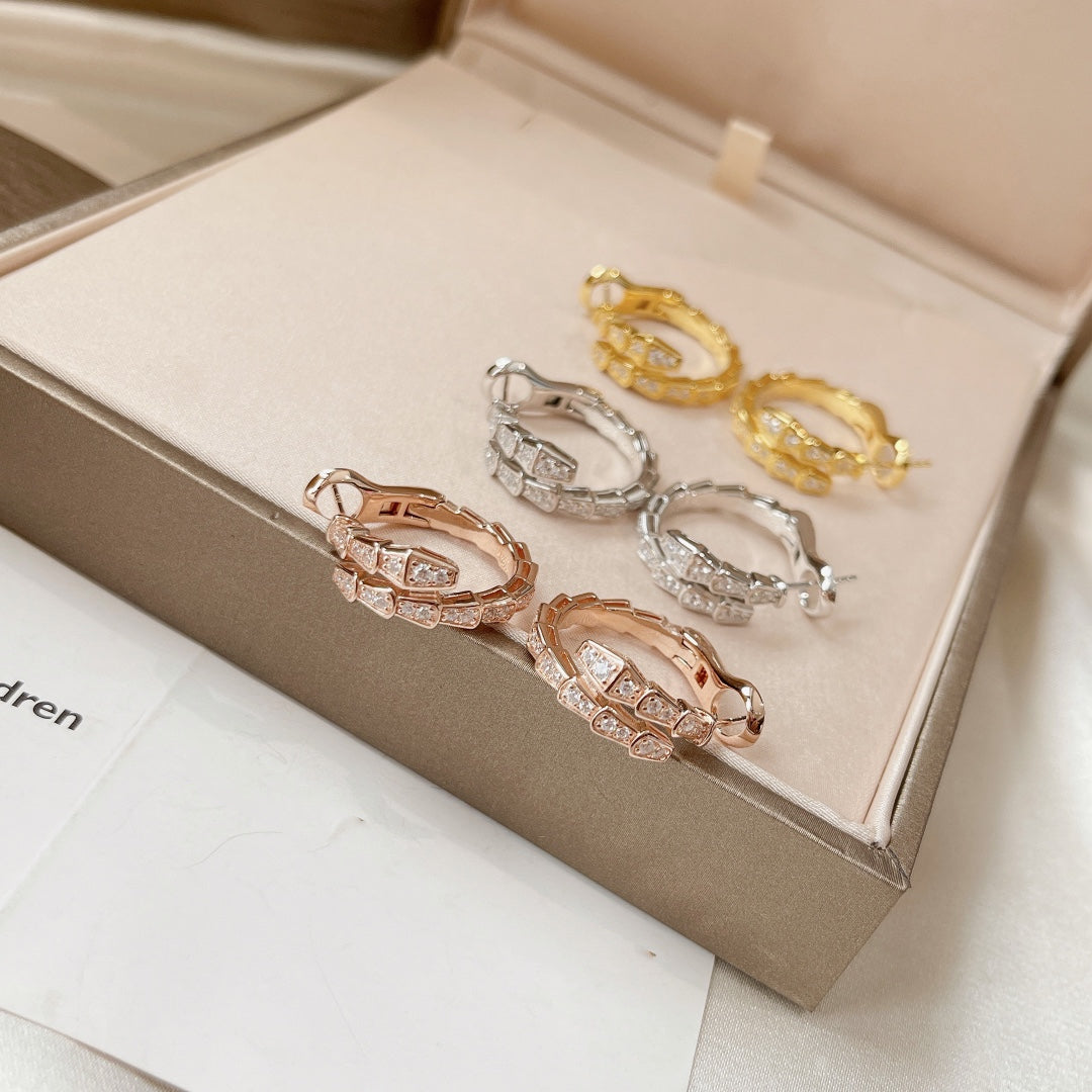 [⭐Sparkve]SERPENTI EARRINGS DIAMOND
