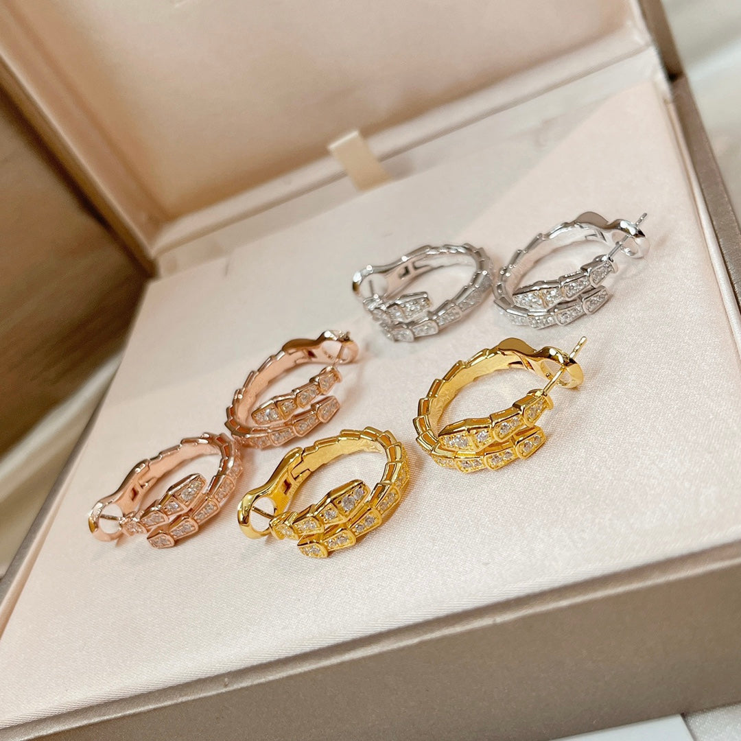 [⭐Sparkve]SERPENTI EARRINGS DIAMOND