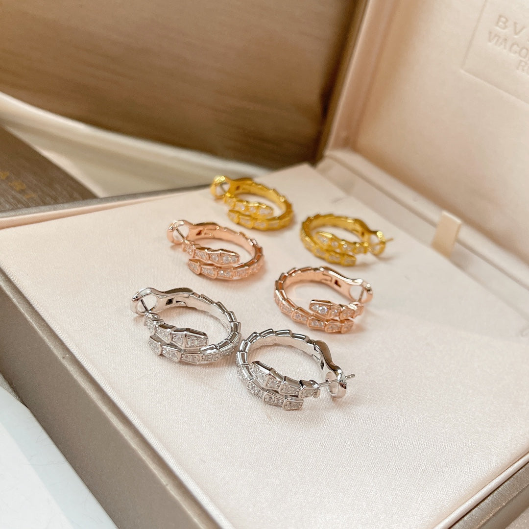[⭐Sparkve]SERPENTI EARRINGS DIAMOND
