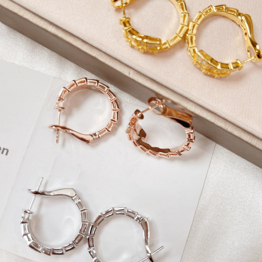 [⭐Sparkve]SERPENTI EARRINGS DIAMOND