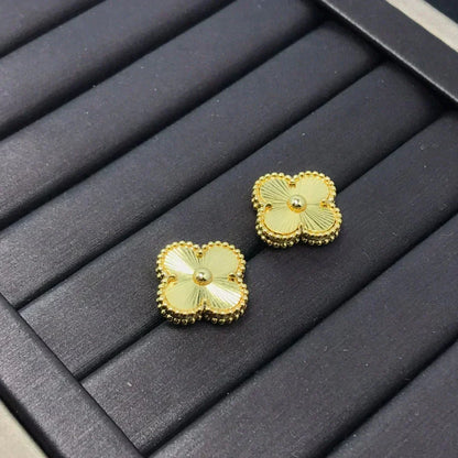 [⭐Sparkve]CLOVER MINI 9.5MM LASER EARRINGS