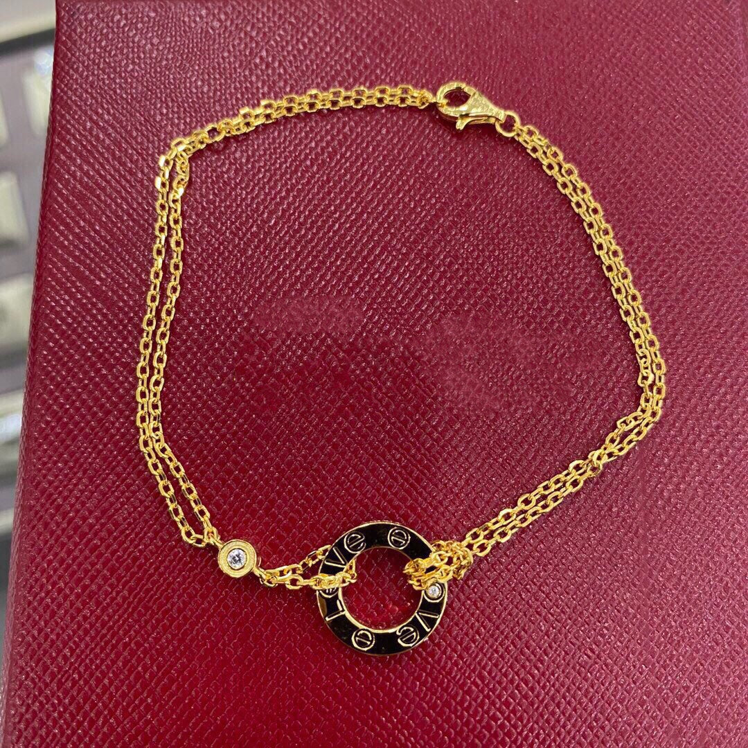 [⭐Sparkve]LOVE BRACELET 2 DIAMOND