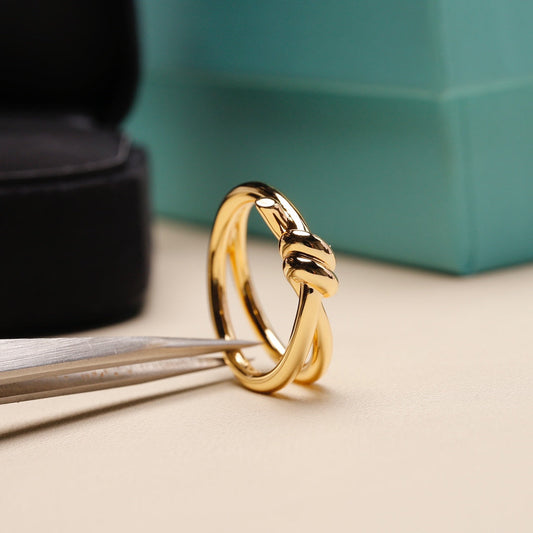 [⭐Sparkve Jewels]KNOT RING GOLD