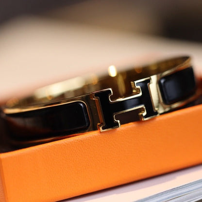 [⭐Sparkve]H BRACELET 12MM GOLD