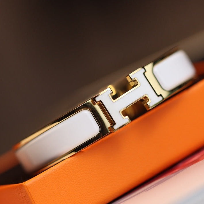 [⭐Sparkve]H BRACELET 12MM GOLD