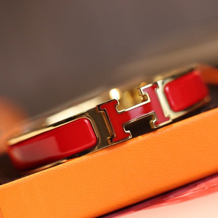 [⭐Sparkve]H BRACELET 12MM GOLD