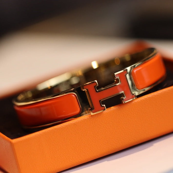 [⭐Sparkve]H BRACELET 12MM GOLD