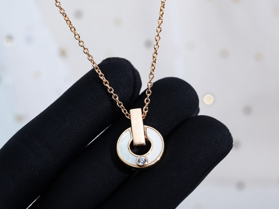 [⭐Sparkve]GARI NECKLACE PINK GOLD MOP
