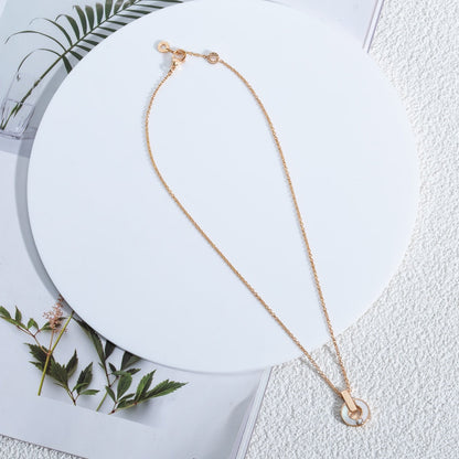 [⭐Sparkve]GARI NECKLACE PINK GOLD MOP
