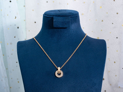 [⭐Sparkve]GARI NECKLACE PINK GOLD DIAMOND
