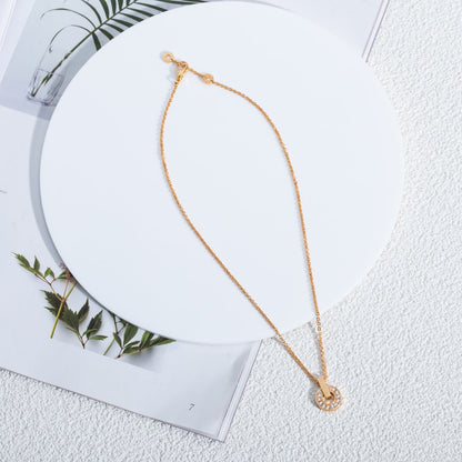 [⭐Sparkve]GARI NECKLACE PINK GOLD DIAMOND
