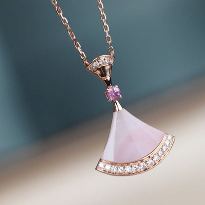 [⭐Sparkve]DREAM NECKLACE PINK MOP DIAMOND