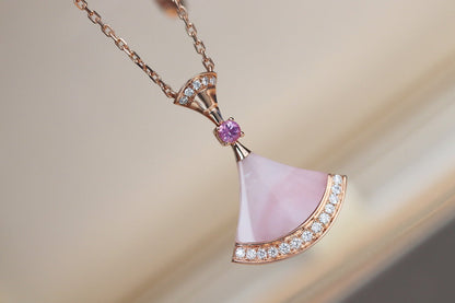 [⭐Sparkve]DREAM NECKLACE PINK MOP DIAMOND