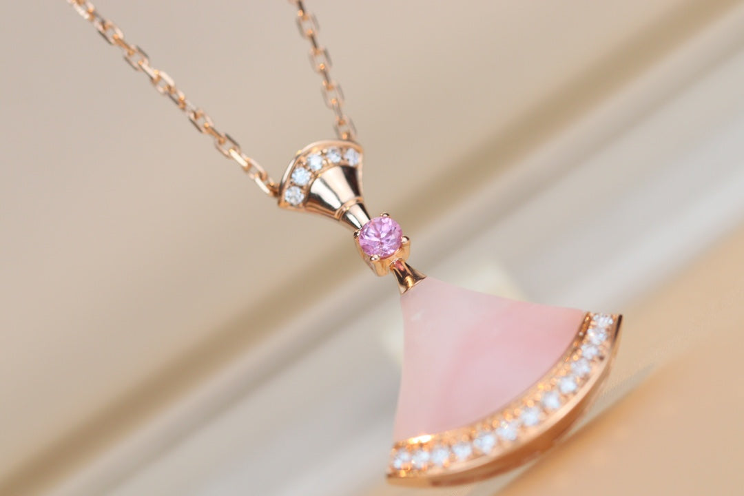 [⭐Sparkve]DREAM NECKLACE PINK MOP DIAMOND