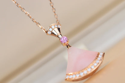 [⭐Sparkve]DREAM NECKLACE PINK MOP DIAMOND