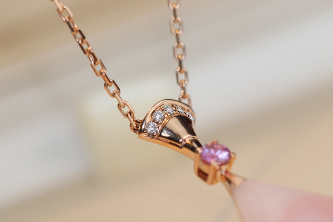 [⭐Sparkve]DREAM NECKLACE PINK MOP DIAMOND