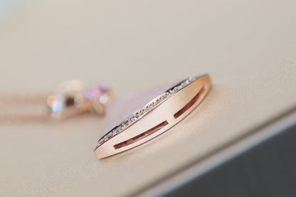 [⭐Sparkve]DREAM NECKLACE PINK MOP DIAMOND