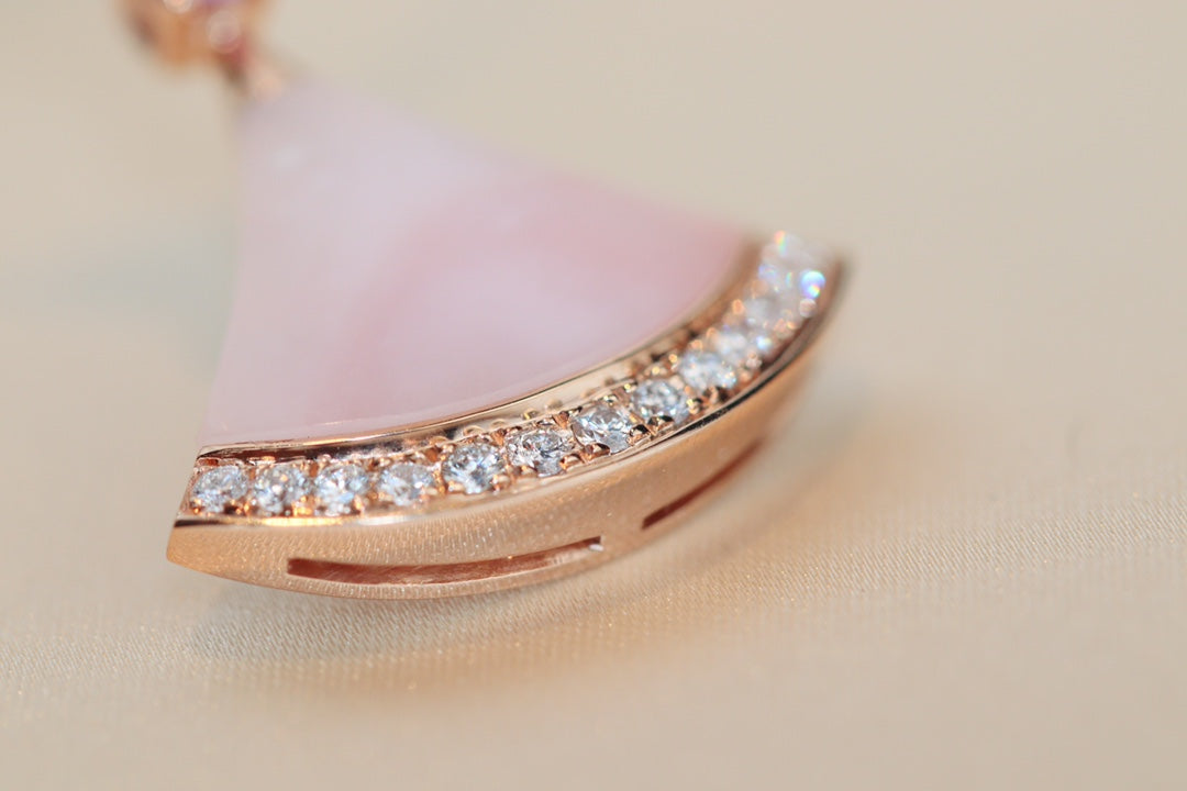 [⭐Sparkve]DREAM NECKLACE PINK MOP DIAMOND