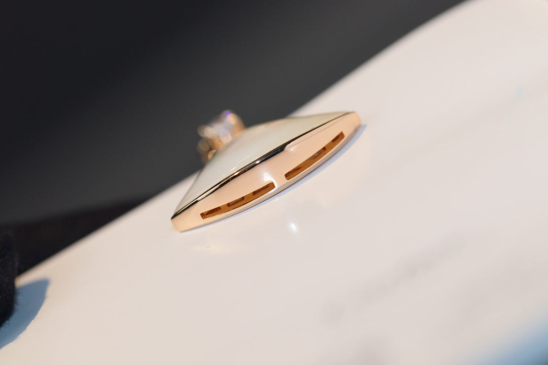 [⭐Sparkve]DREAM NECKLACE WHITE MOP PINK GOLD 1 DIAMOND