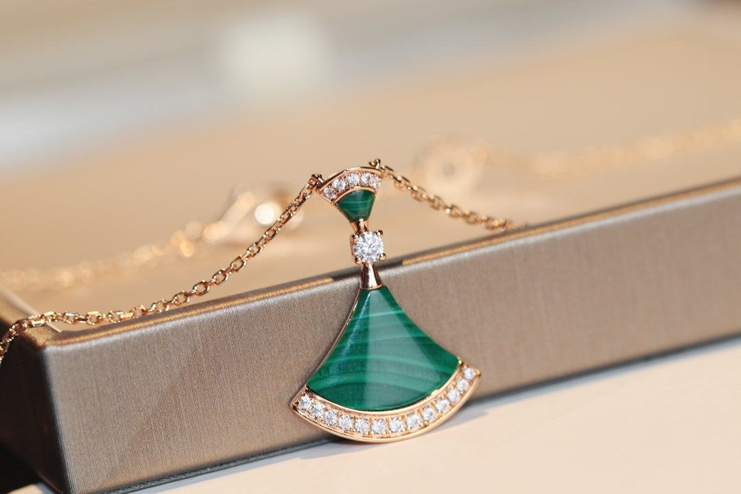 [⭐Sparkve]DREAM NECKLACE MALACHITE DIAMOND