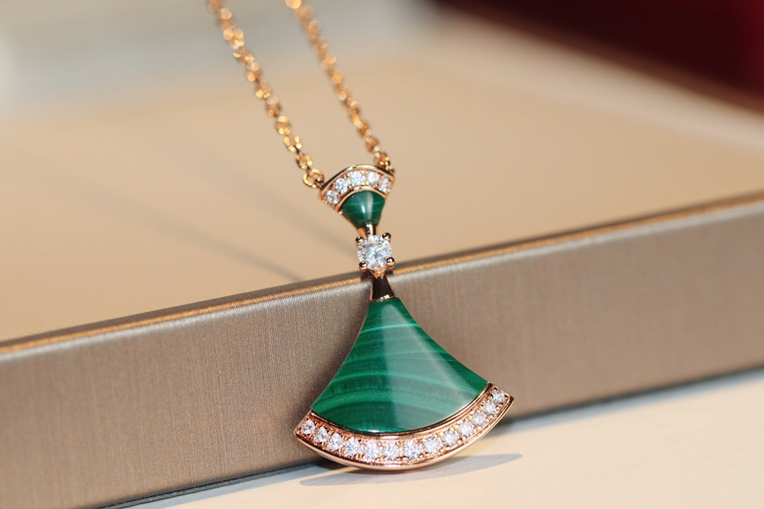 [⭐Sparkve]DREAM NECKLACE MALACHITE DIAMOND