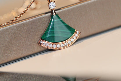 [⭐Sparkve]DREAM NECKLACE MALACHITE DIAMOND