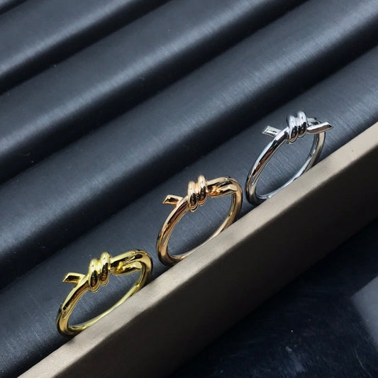 [⭐Sparkve Jewels]KNOT RING 1.2MM