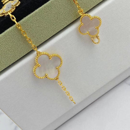 [⭐Sparkve]MAGIC CLOVER MOP GOLD BRACELET 5 MOTIFS