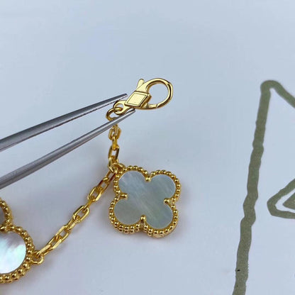 [⭐Sparkve]MAGIC CLOVER MOP GOLD BRACELET 5 MOTIFS