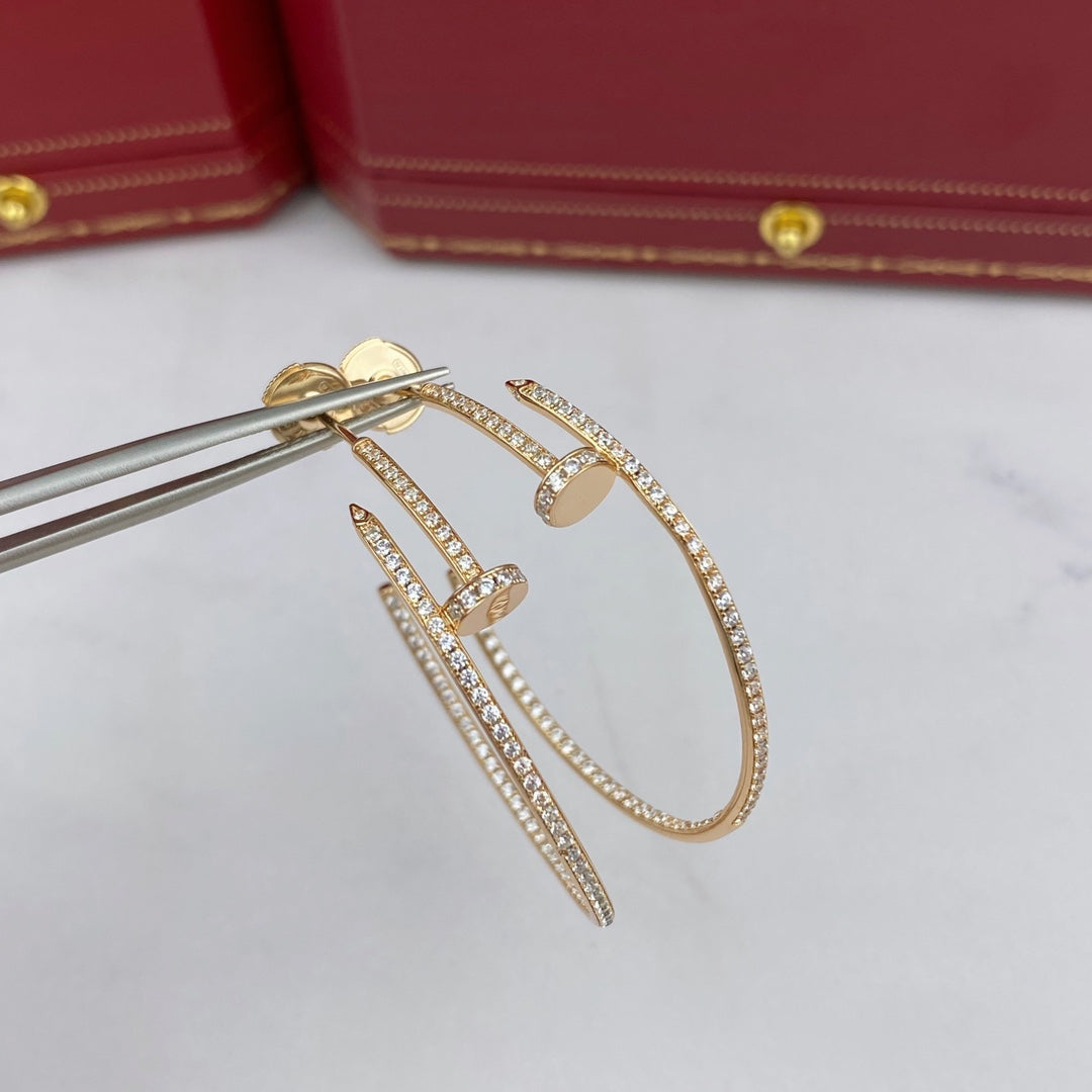 [⭐Sparkve]JUSTE EARRINGS FULL DIAMONDS 1.8MM
