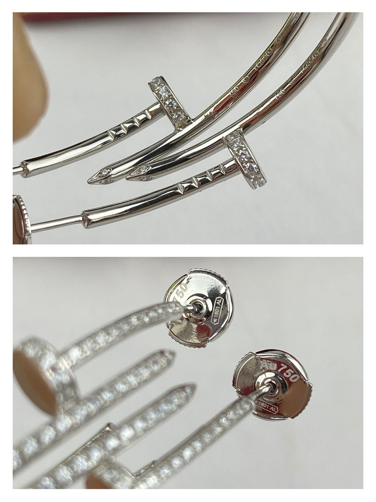 [⭐Sparkve]JUSTE EARRINGS FULL DIAMONDS 1.8MM