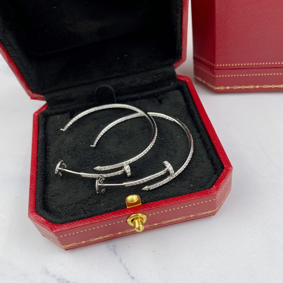 [⭐Sparkve]JUSTE EARRINGS FULL DIAMONDS 1.8MM