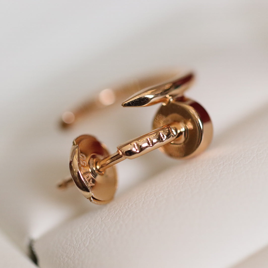 [⭐Sparkve]JUSTE EARRINGS PINK GOLD