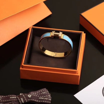 [⭐Sparkve]H CLOUD BLUE BRACELET GOLD DIAMOND