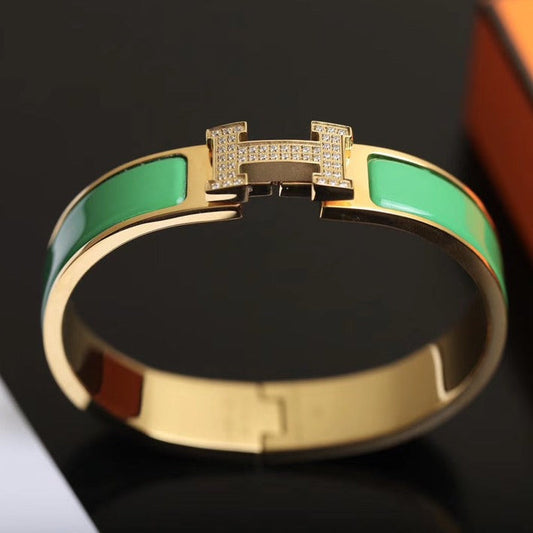 [⭐Sparkve]H BRACELET GOLD DIAMOND