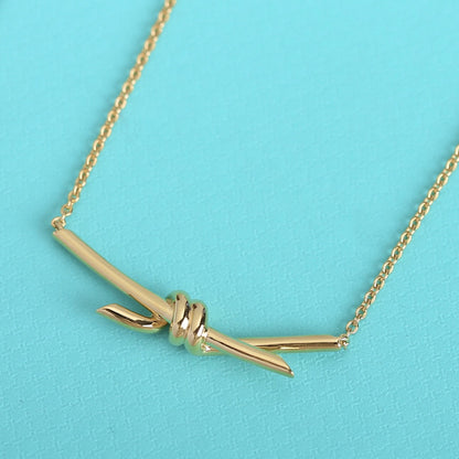 [⭐Sparkve Jewels]KNOT NECKLACE GOLD