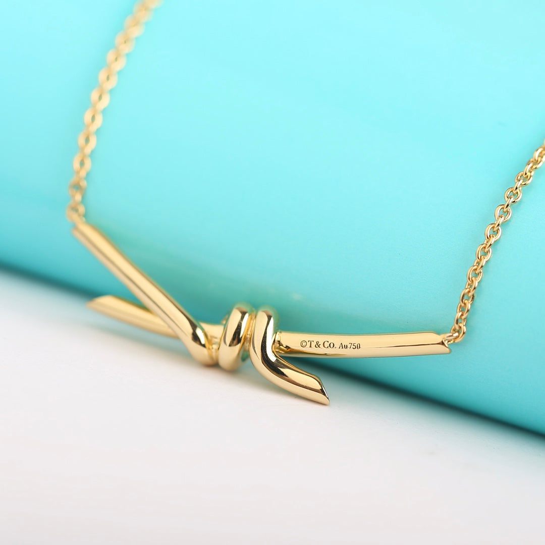 [⭐Sparkve Jewels]KNOT NECKLACE GOLD