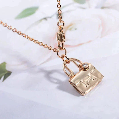 [⭐Sparkve]AMULETTE PEDANT ROSE GOLD NECKLACE