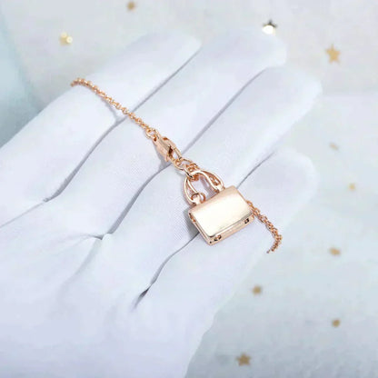 [⭐Sparkve]AMULETTE PEDANT ROSE GOLD NECKLACE