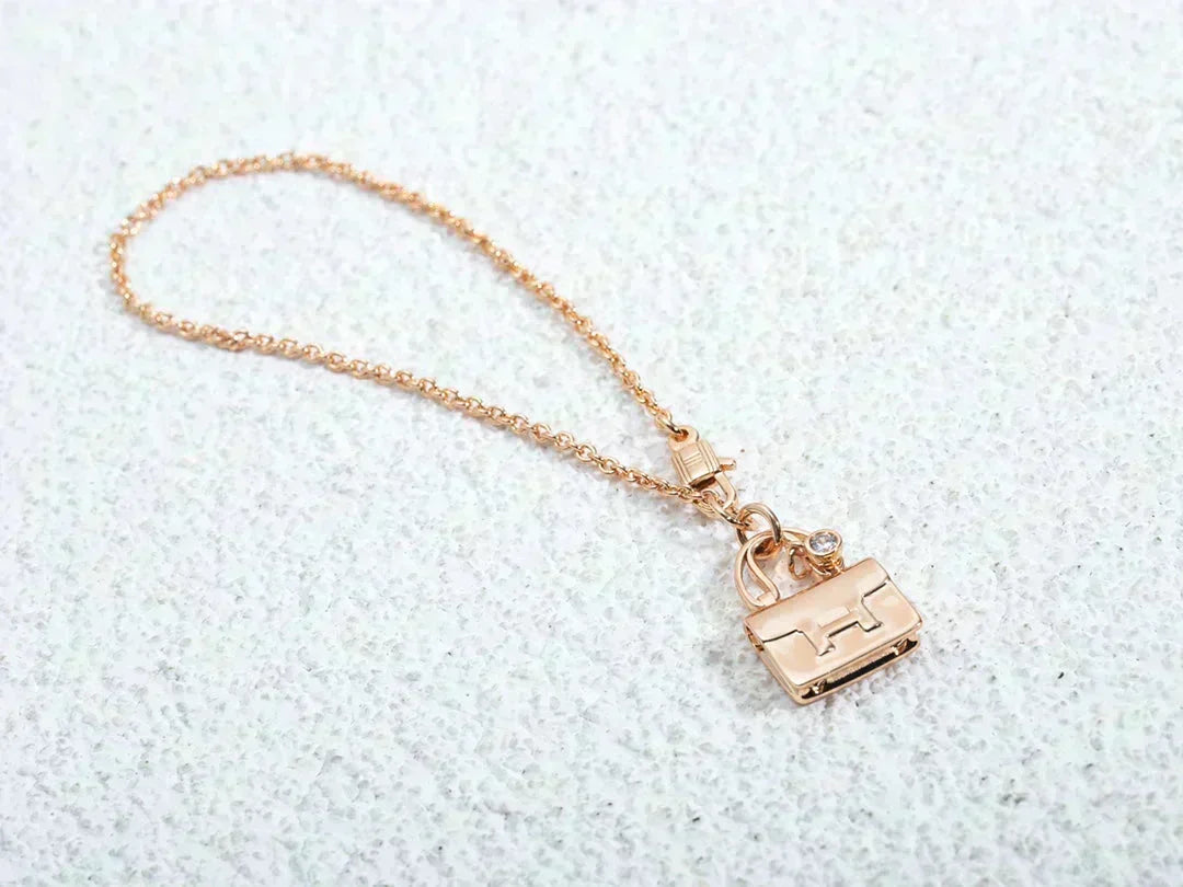 [⭐Sparkve]AMULETTE PEDANT ROSE GOLD NECKLACE