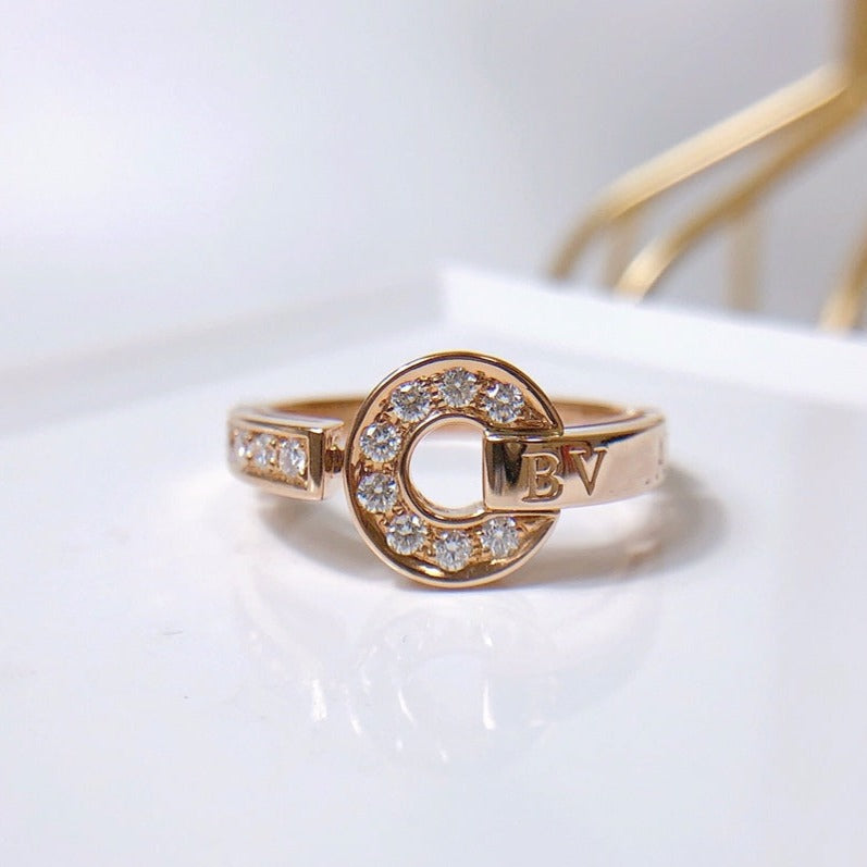 [⭐Sparkve]DREAM RING DIAMOND PINK GOLD