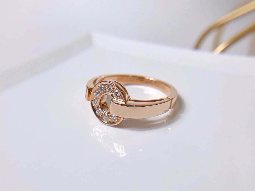 [⭐Sparkve]DREAM RING DIAMOND PINK GOLD