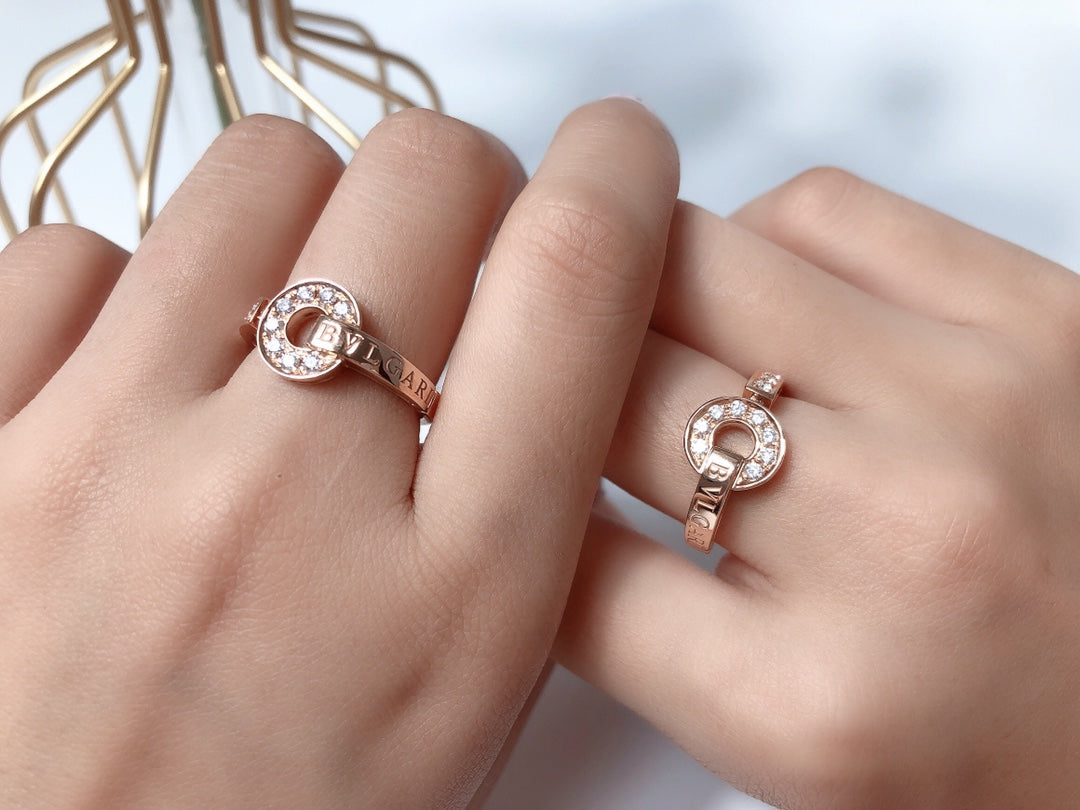 [⭐Sparkve]DREAM RING DIAMOND PINK GOLD