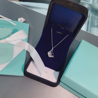 [⭐Sparkve Jewels]CROWN PEDANT NECKLACE
