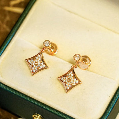 [⭐Sparkve]STAR DIAMONDS EARRINGS GOLD
