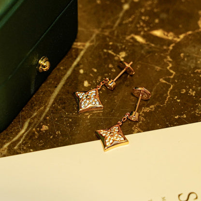 [⭐Sparkve]STAR DIAMONDS EARRINGS GOLD