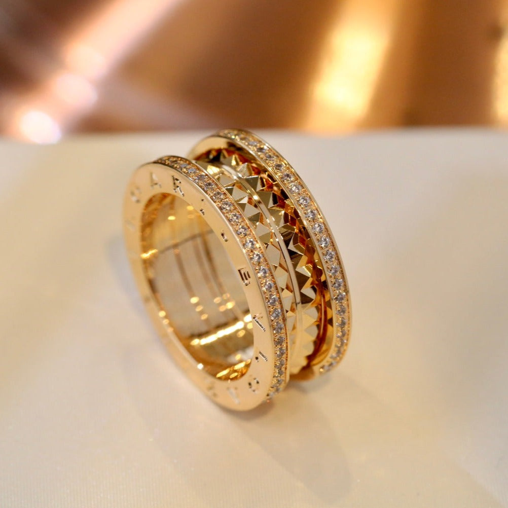 [⭐Sparkve]ZERO 1 GOLD DIAMOND RING