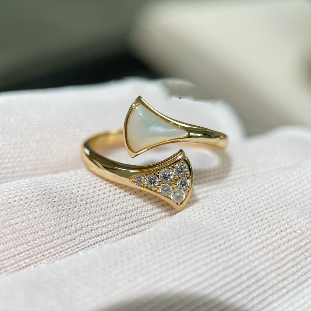 [⭐Sparkve]DREAM RING PINK GOLD DIAMOND