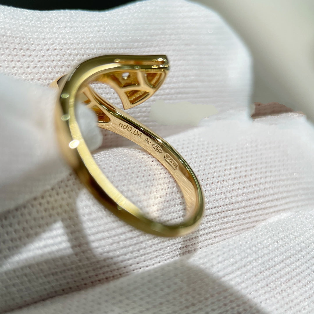 [⭐Sparkve]DREAM RING PINK GOLD DIAMOND