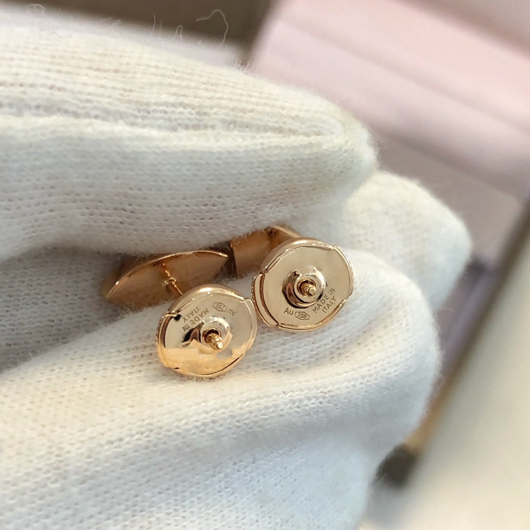 [⭐Sparkve]DREAM EARRINGS 3 MOTIFS ONYX MOP PINK GOLD
